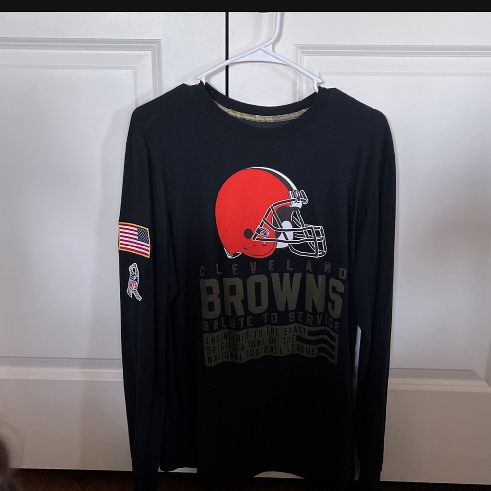 Browns salute the military long sleeve shirt
